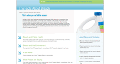 Desktop Screenshot of factsaboutbleach.com
