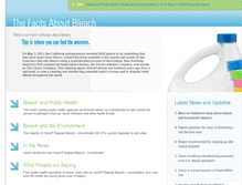 Tablet Screenshot of factsaboutbleach.com